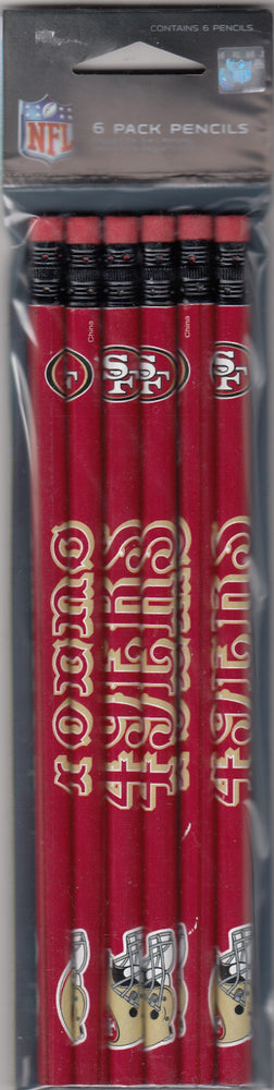 San Francisco 49ers 6-Pack Pencils