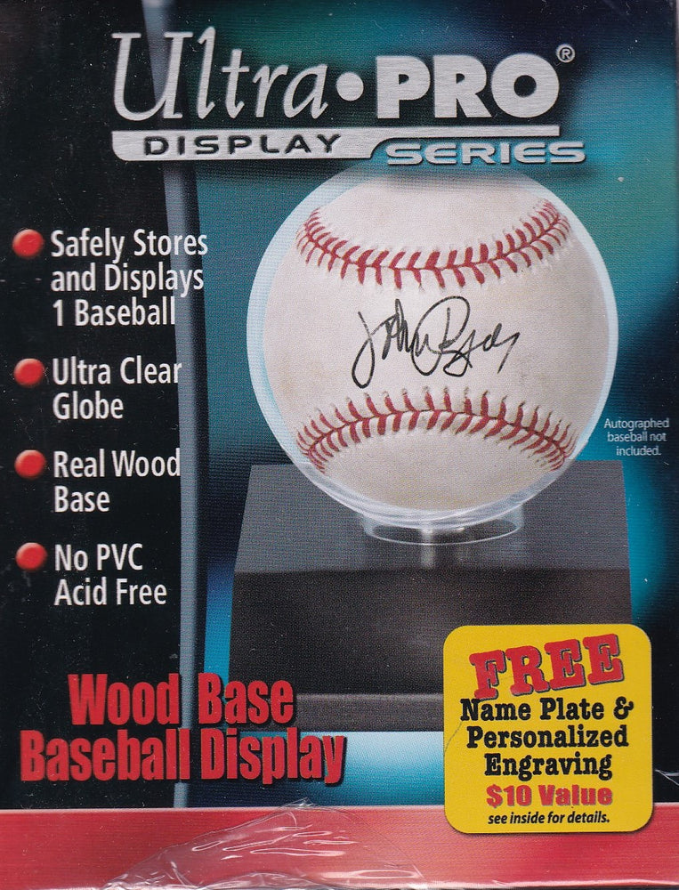 
                
                    Load image into Gallery viewer, Wooden Base Baseball Display
                
            