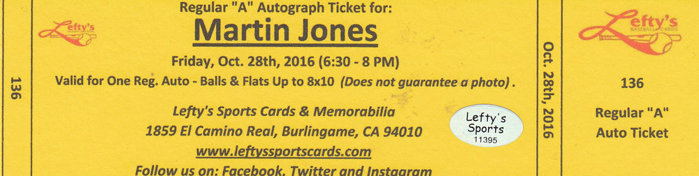 Martin Jones San Jose Sharks Autographed 8x10 Photo (Vertical, At Goal, Blue Jersey)