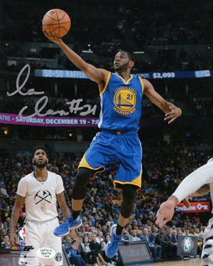 
                
                    Load image into Gallery viewer, Ian Clark Autographed 8x10 Photo (Vertical, Jumping Up, Blue Jersey)
                
            