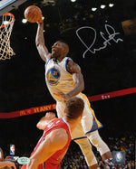 Festus Ezeli Autographed 8x10 Photo (Vertical, Jumping Up, White Jersey)