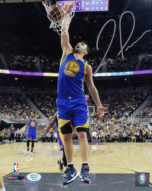 
                
                    Load image into Gallery viewer, Zaza Pachulia Autographed 8x10 Photo (Vertical, Dunking, Blue Jersey)
                
            