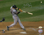 Trevor Brown San Francisco Giants Autographed 8x10 Photo (Horizontal, Swinging, Gray Jersey)