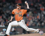 Tony Watson San Francisco Giants Autographed 8x10 Photo (Horizontal, Pitching, Orange Jersey)