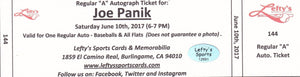 Joe Panik San Francisco Giants Autographed 8x10 Photo (Vertical, Batting, Black Jersey)