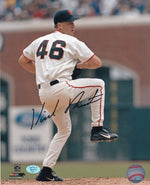 Kirk Reuter San Francisco Giants Autographed 8x10 Photo (Vertical, Pitching, White Jersey)