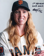 Alyssa Nakken "1st Female MLB Coach" San Francisco Giants Autographed 8x10 Photo (Vertical, Portrait, White Jersey)