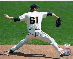 
                
                    Load image into Gallery viewer, Josh Osich San Francisco Giants Autographed 8x10 Photo (Horizontal, Pitching, White Jersey)
                
            