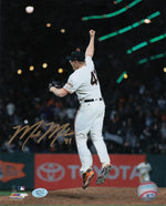 Mark Melancon San Francisco Giants Autographed 8x10 Photo (Vertical, Celebrating, White Jersey)