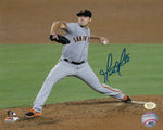 Matt Moore San Francsico Giants Autographed 8x10 Photo (Horizontal, Pitching, Gray Jersey