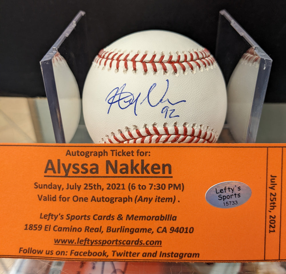 Alyssa Nakken San Francisco Giants Autographed Baseball