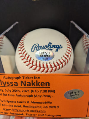 Alyssa Nakken San Francisco Giants Autographed Baseball