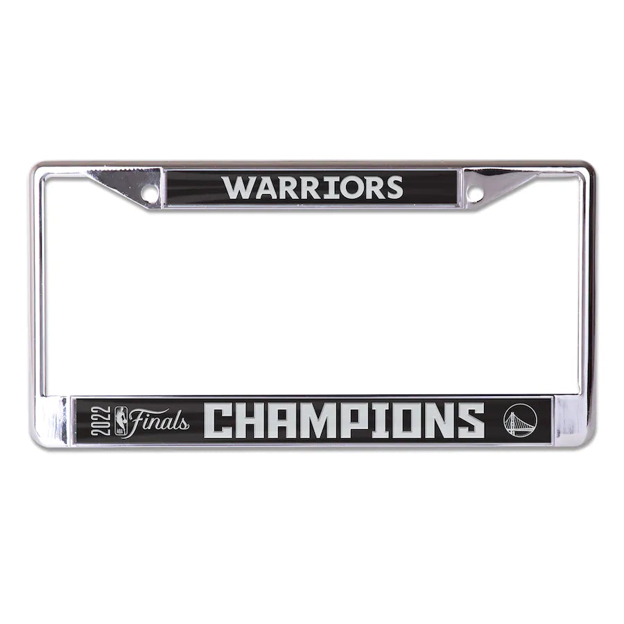 
                
                    Load image into Gallery viewer, Golden State Warriors 2022 NBA Champions Metal License Plate Frame
                
            
