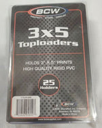 BCW 3x5 Toploaders Pack (25 Packs)