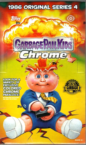 
                
                    Load image into Gallery viewer, Garbage Pail Kids Chrome Original Series 4 Box (24 Packs)
                
            