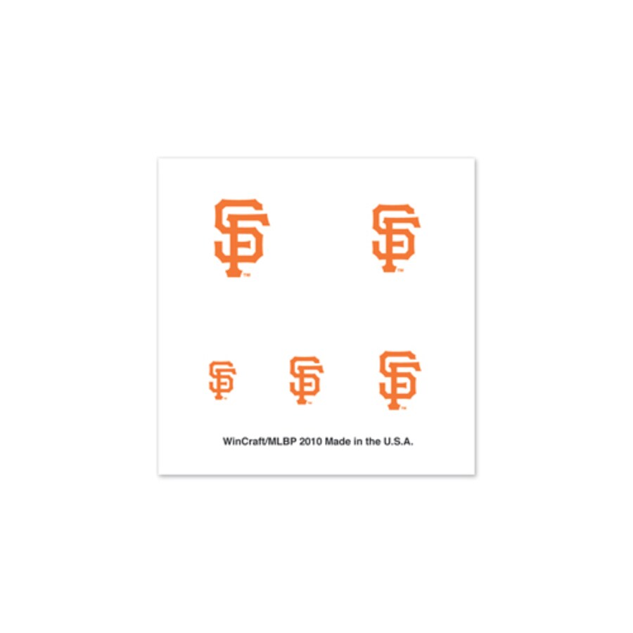 San Francisco Giants 4-Pack Fingernail Tattoos