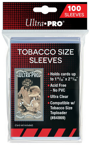 Ultra Pro Clear Tobacco Sized Card Sleeves (100 Sleeves)